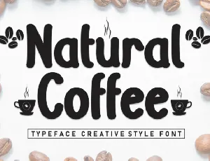 Natural Coffee Display font