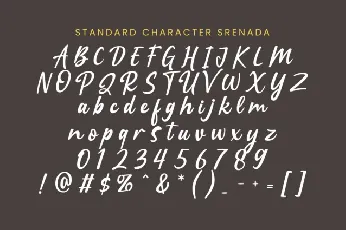 Srenada font