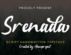 Srenada font