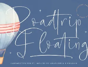 Roadtrip Floating font