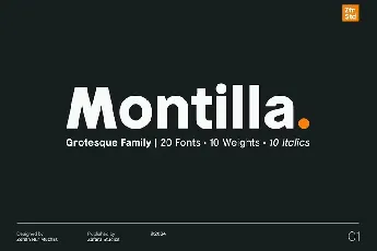 Montilla font