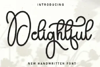 Delightful Script font