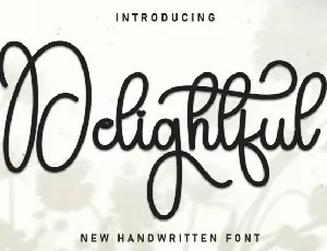 Delightful Script font