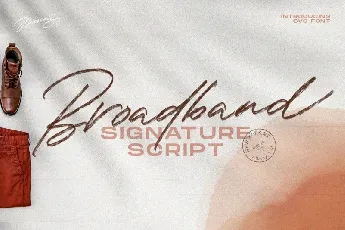 The Broadband Script font