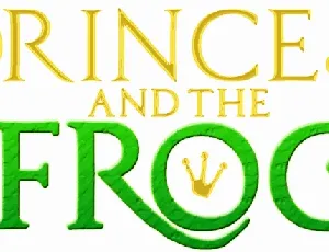 PrincesS AND THE FROG font