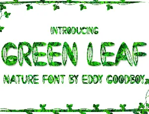 Green Leaf font