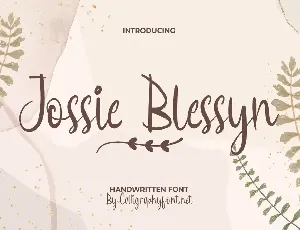 Jossie Blessyn Demo font