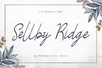 Sellby Ridge Demo font