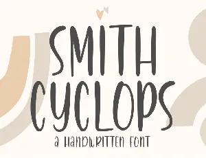 Smith Cyclops font