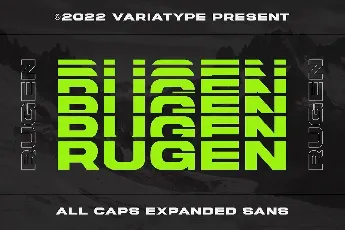 Rugen font