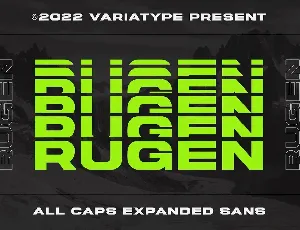 Rugen font