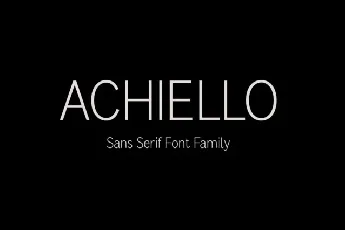 Achiello font