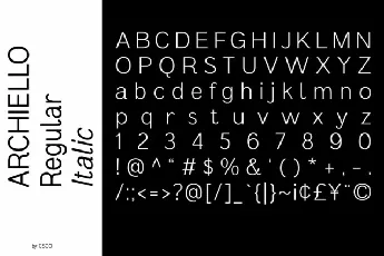 Achiello font