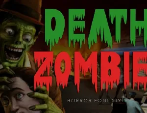 Death Zombie Display font