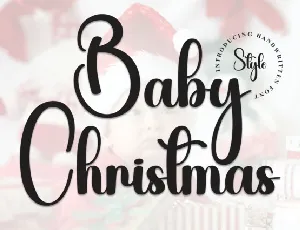 Baby Christmas Calligraphy font