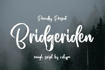 Bridgeriden Brush Script font