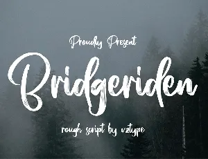 Bridgeriden Brush Script font