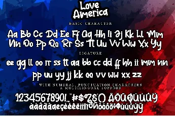 Love America font