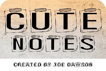 Cute Notes font