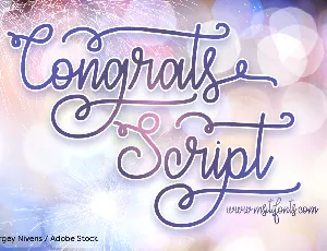 Congrats Script font