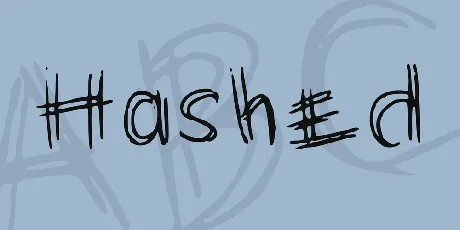 Hashed font