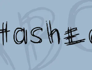 Hashed font