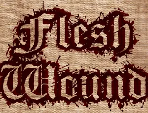 Flesh Wound font