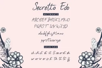 Secretto Edo Demo font