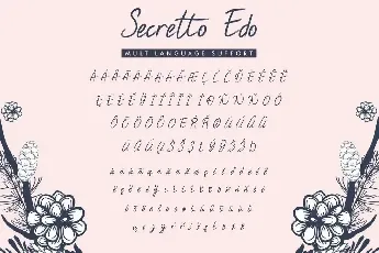 Secretto Edo Demo font