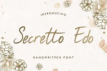 Secretto Edo Demo font