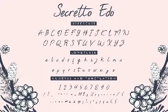 Secretto Edo Demo font