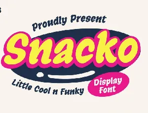 Snacko font