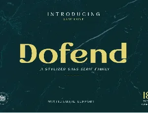 Dofend font