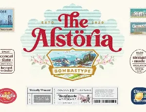 Alstoria Serif font