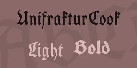 UnifrakturCook Family font