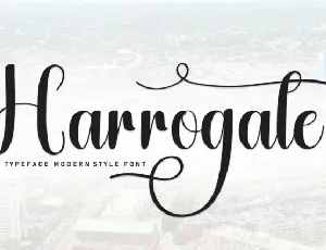 Harrogate Script font