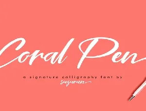 Coral Pen font