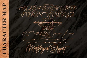 Monoline Signature font