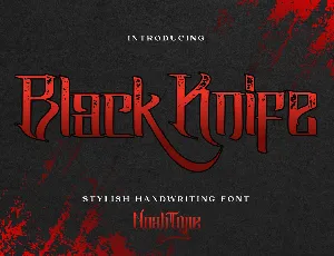 Black Knife Demo font