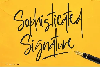 Sophisticated Signature font