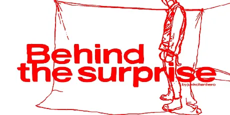 Behind the surprise font