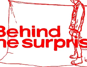 Behind the surprise font