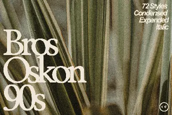 ZT Bros Oskon 90s font