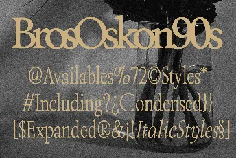 ZT Bros Oskon 90s font