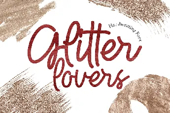 Glitter lovers font