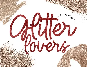 Glitter lovers font