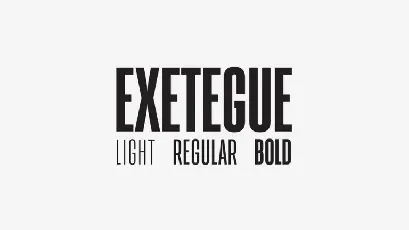 Exetegue Family font