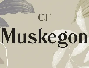 Muskegon CF font