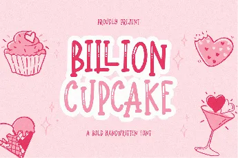 Billion Cupcake font