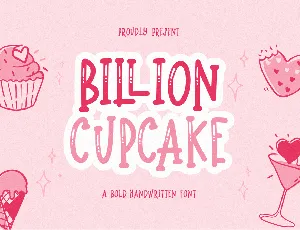 Billion Cupcake font